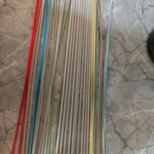 Knitting needles like new, set of 34 pieces, inox and others
