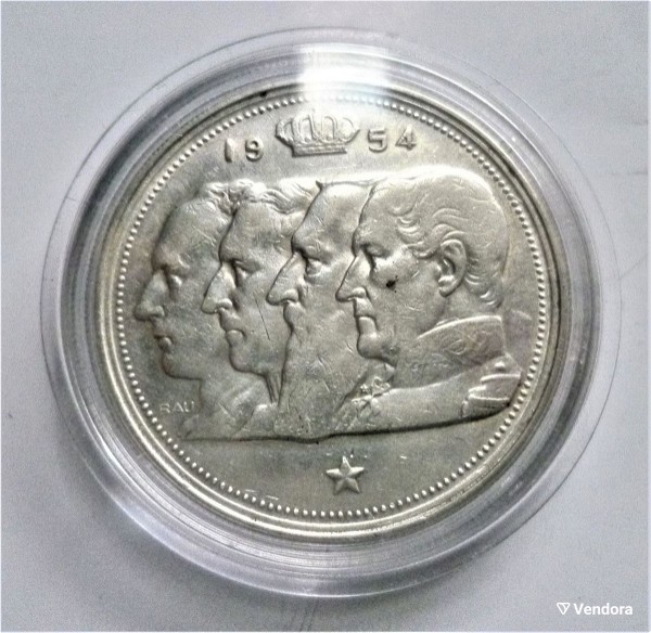  velgio / BELGIUM 100 francs 1948-1954 (1954) * 835 SILVER coin*