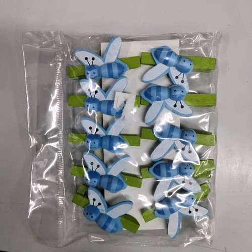 Craft clothespins bees 4.5cm set of 10 new