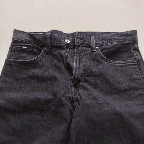 Pepe Jeans relaxed fit high waist black jeans like new, size 30