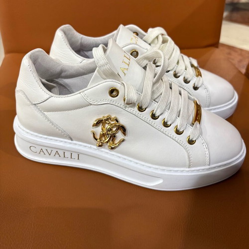 Roberto Cavalli 18620 women's sneakers new, white size 36