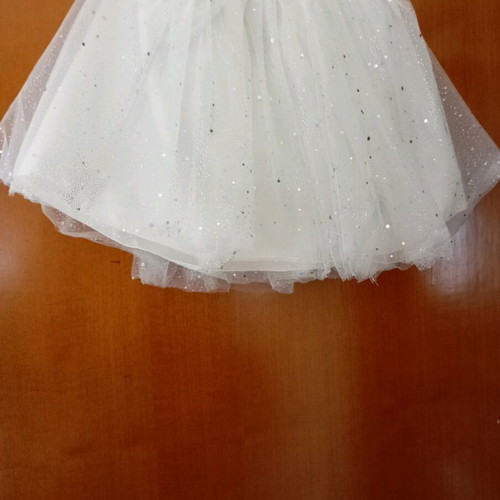 Tutu skirt white with rhinestones, like new, size 4