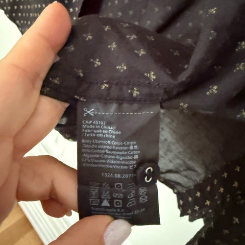 Maison Scotch black shirt like new, size 2 (M)