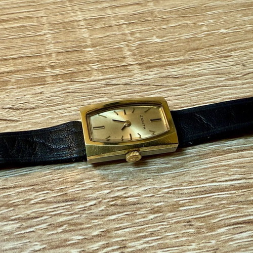 Zenith Cocktail Vintage Watch new old stock, women's, gold tone