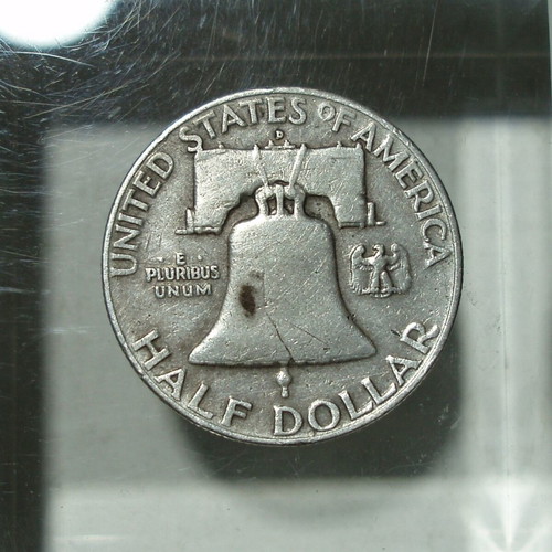 Silver ½ Dollar 1957 Franklin Half Dollar used