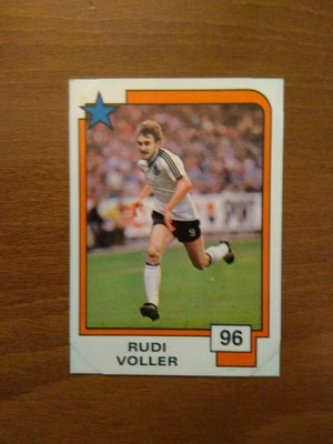 Panini Soccer Superstars 1988 Card No96 Rudi Voller used