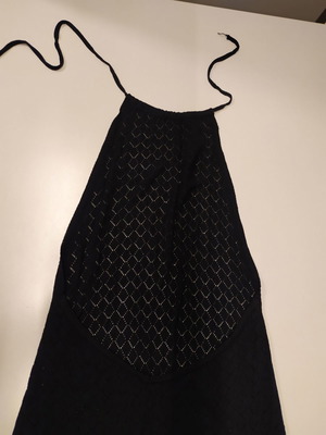 Dress with open back like new, black, one size