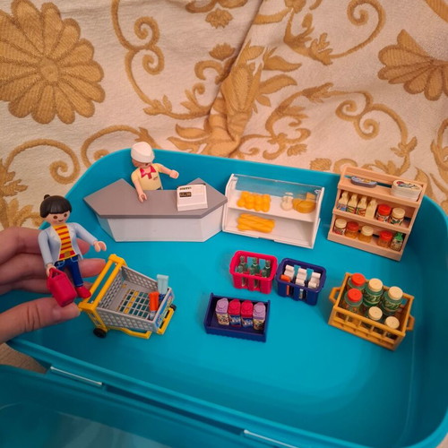 Playmobil Grocery Store Set used, about 60 pieces