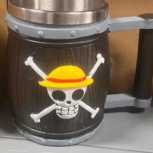 Ceramic Mug Barrel Shape One Piece Straw Hat Pirates