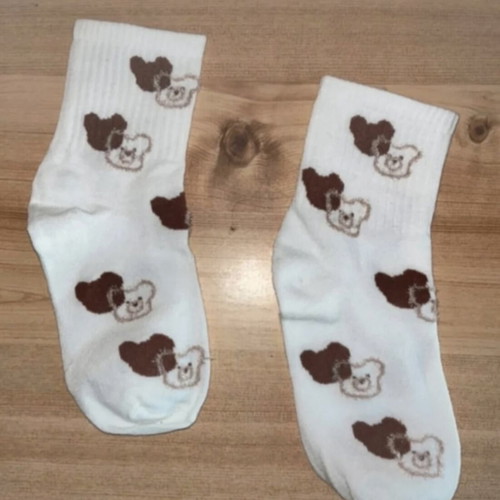 White socks new, 1 pair, one size