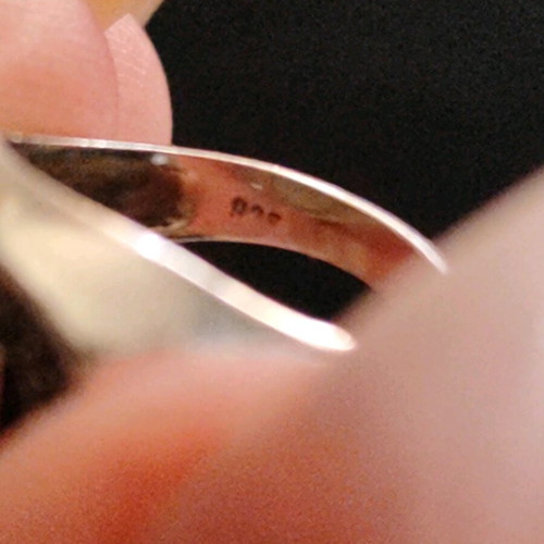 Sevalier ring new 750 K gold-plated with letter K monogram