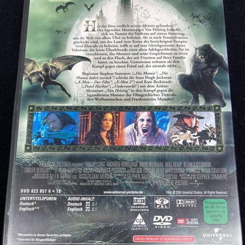 Van Helsing DVD used, action adventure