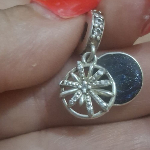 Pandora charm 'The Best Is Yet to Come' firework with zirconia stones