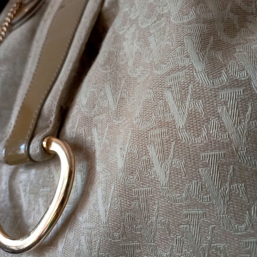 Versace Jeans Couture shoulder bag used, beige and gold
