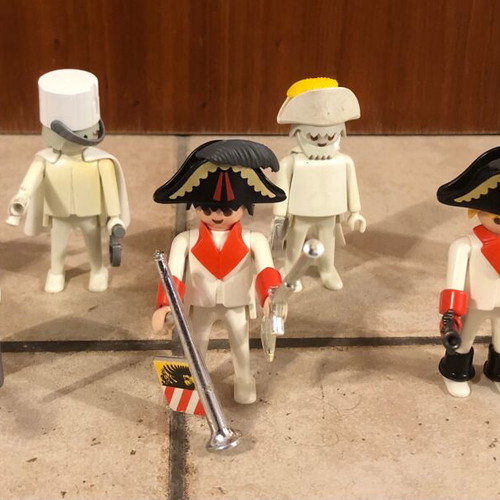 Playmobil white figures used, pack