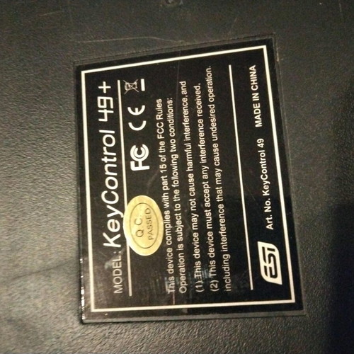 ESI KeyControl 49+ MIDI Keyboard like new, 49 keys