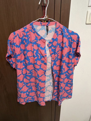 Floral short sleeve shirt, multicolor