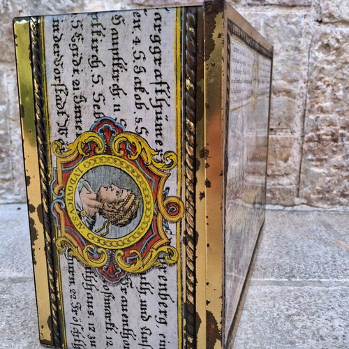 Μεταλλικό κουτί Cracovia σαν καινούργιο με ιστορική λιθογραφία 18ου αιώνα