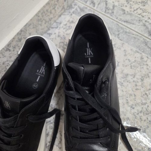 JK London men's shoes size 44 like new black and white casual