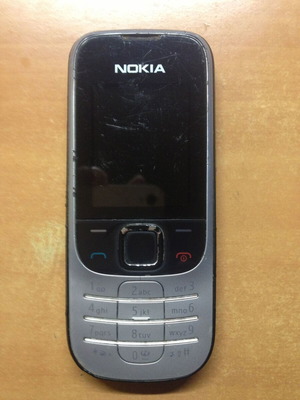 Nokia 2330 c-2 classic silver used for parts or repair