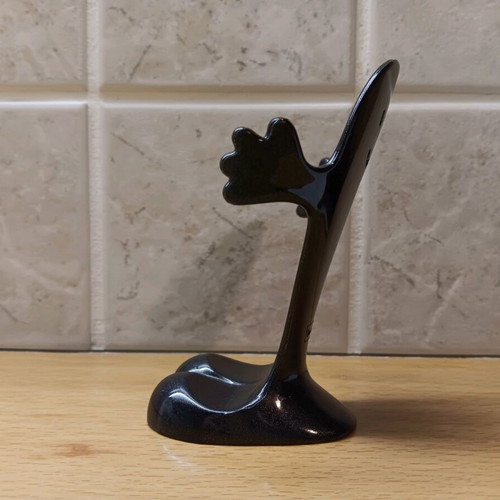 Koziol mobile phone stand new, black-gray acrylic