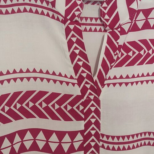 Summer dress new, white and red, fits up to XL