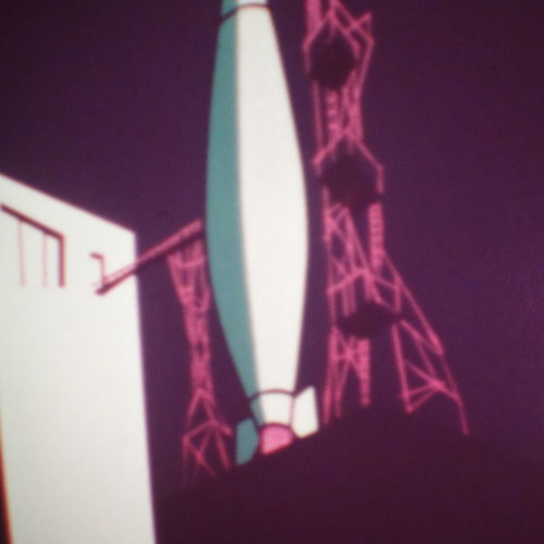Super 8mm film "Destination Magoo" used, color, sound animation