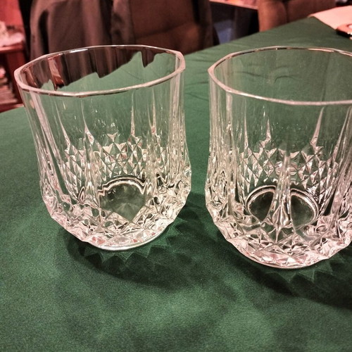 Longchamp crystal whiskey glasses, set of 2