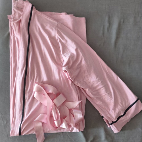 Nightgown and Robe Set Trendyol pink size Large like new cotton