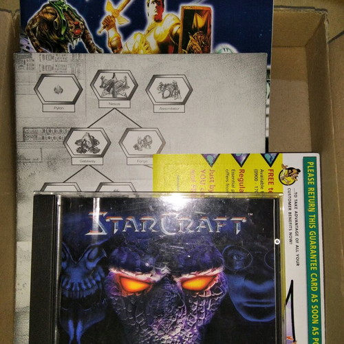 StarCraft Big Box PC game used, 1997, no manual