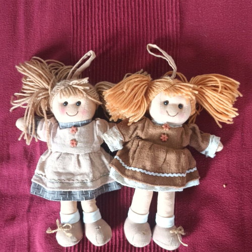 Handmade cloth dolls like new