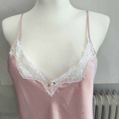 Satin nightgown L-XL used, soft pink