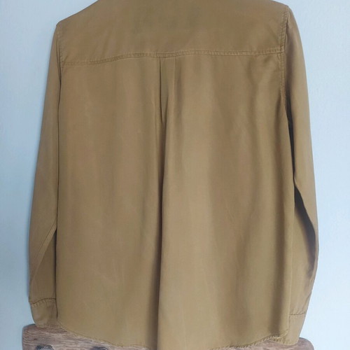 Mango women's shirt new, olive khaki color, size S