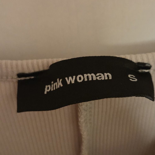 Pink Woman long beige dress like new, size S