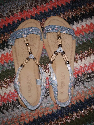 Sixth Sense sandals used, size 38, blue