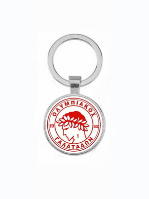 Μπρελόκ Ολυμπιακός Γαλατάδων καινούργιο, με επικάλυψη ακρυλικό γυαλί