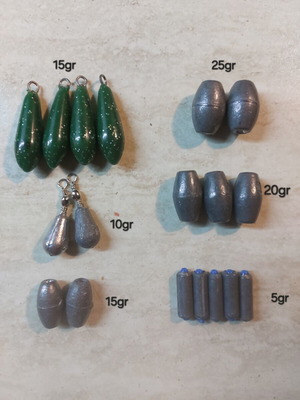 Fishing sinker set new