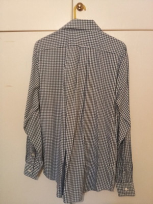 Nautica men's shirt size M like new, white and blue