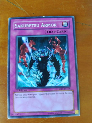 Sakuretsu Armor Yu-Gi-Oh card like new