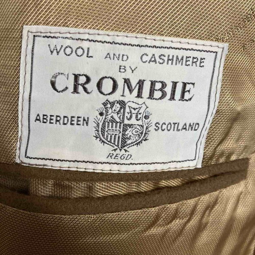 Wool and cashmere coat used, brown, size XL