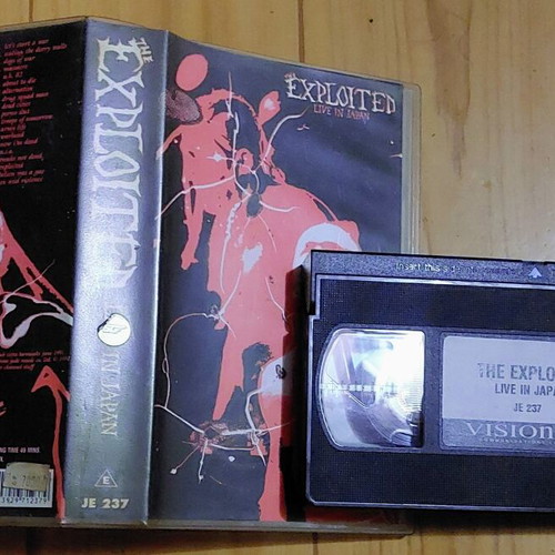 The Exploited Live In Japan Original VHS like new