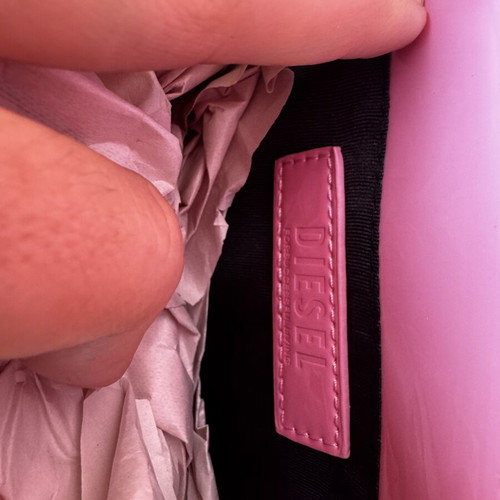 Diesel shoulder bag pink patent new authentic
