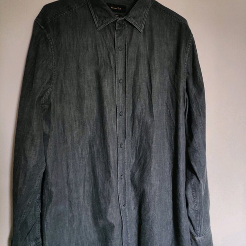 Massimo Dutti shirt Large like new, grey indigo fabric