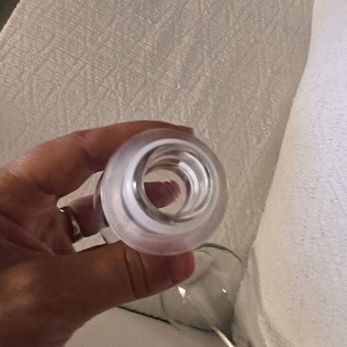 Glass carafe with stopper used, 1 liter