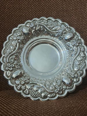Silver tray like new, 203 grams, 0.900 purity