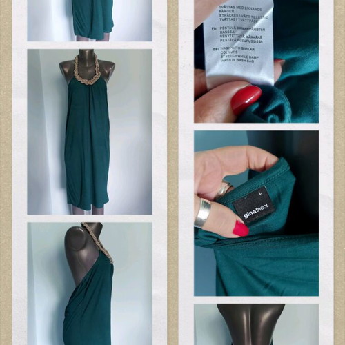 Gina Tricot Dress like new with built-in metal necklace decoration