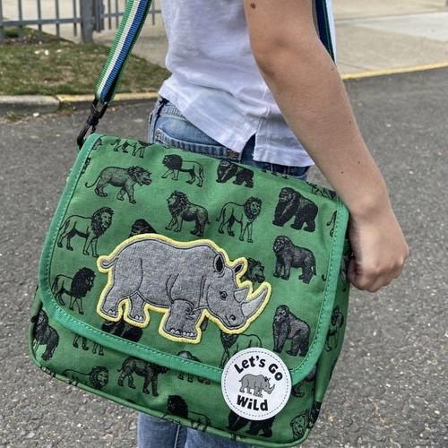 Mini crossbody bag Die Spiegelburg new, black and green PVC
