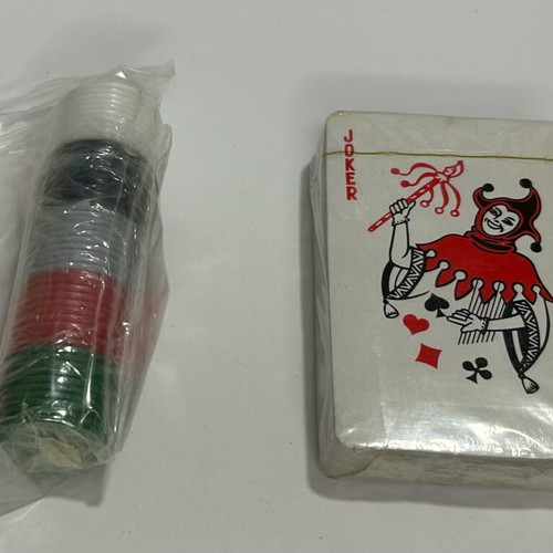 Heineken playing cards with chips sealed new