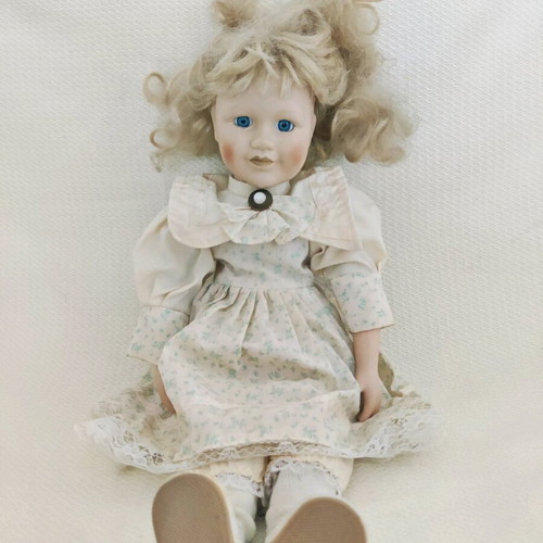 Vintage porcelain dolls used, pack of 5 pieces