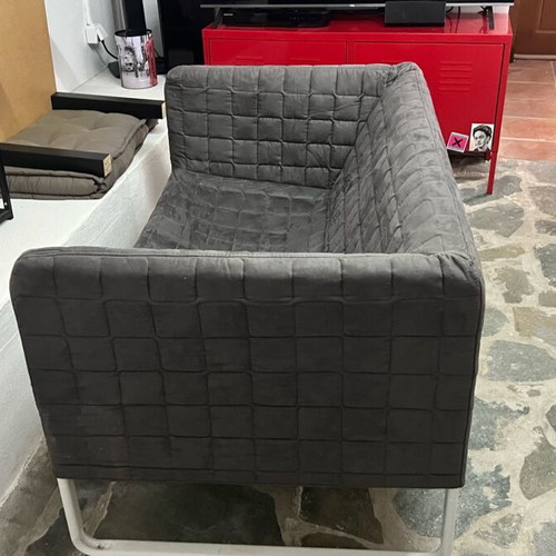Sofa 2-seater used, aluminum